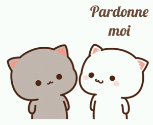 Gif animé  pardonne moi bisou